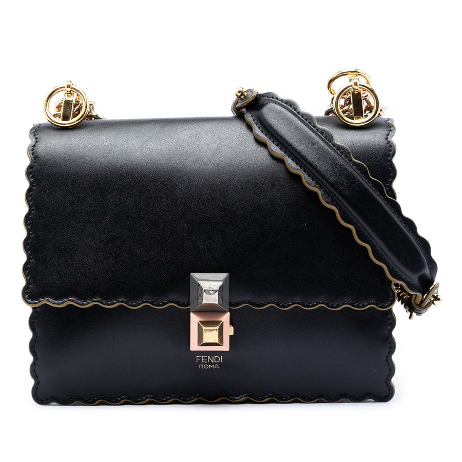 Fendi Small Scalloped Leather Kan I