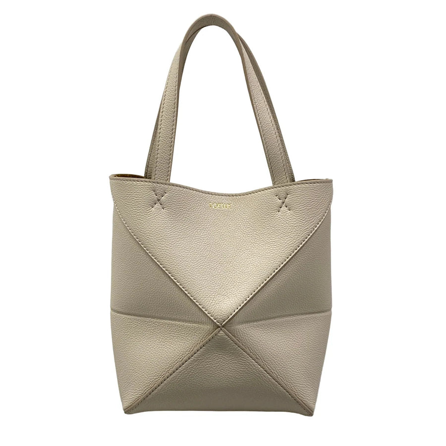 Loewe Puzzle Fold Tote Mini Light Gray