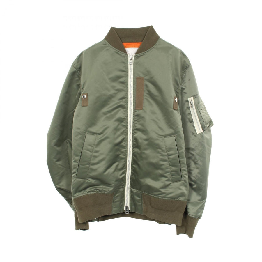 Sacai Military Jacket Zippy Nylon Khaki