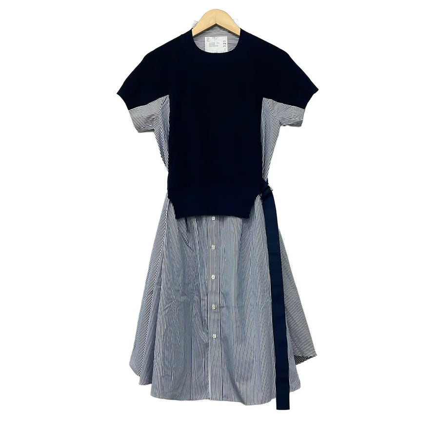 Sacai Dark Navy White Women's Dress