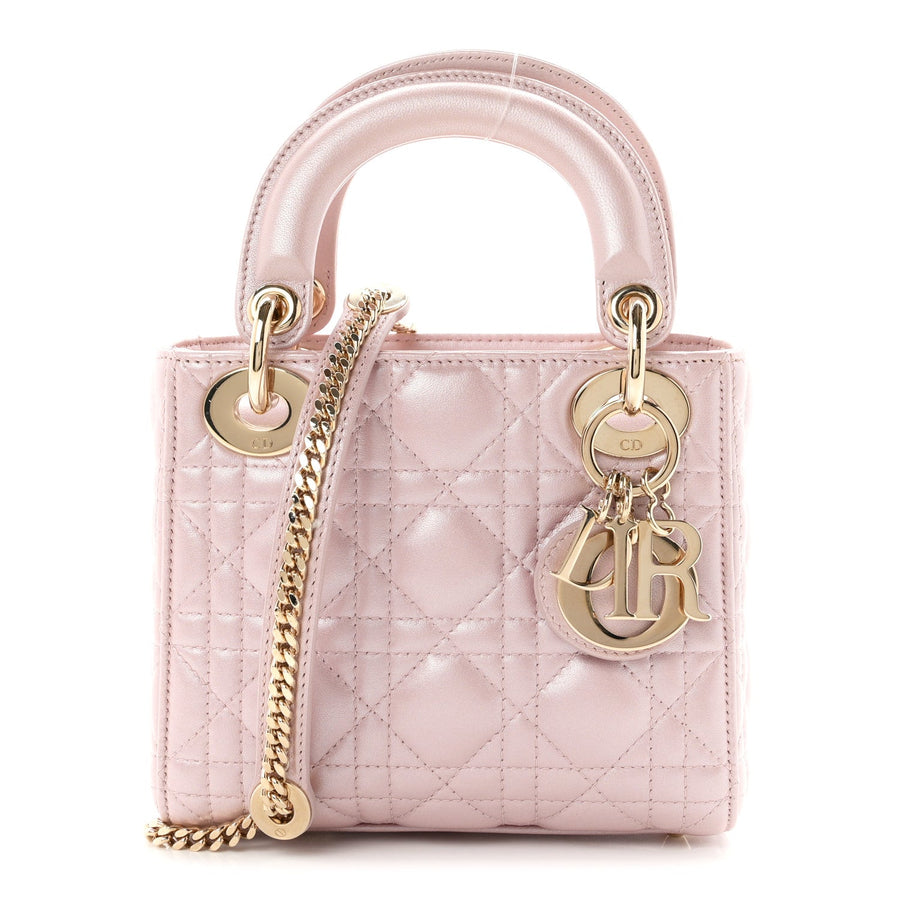 Christian Dior Metallic Lambskin Cannage