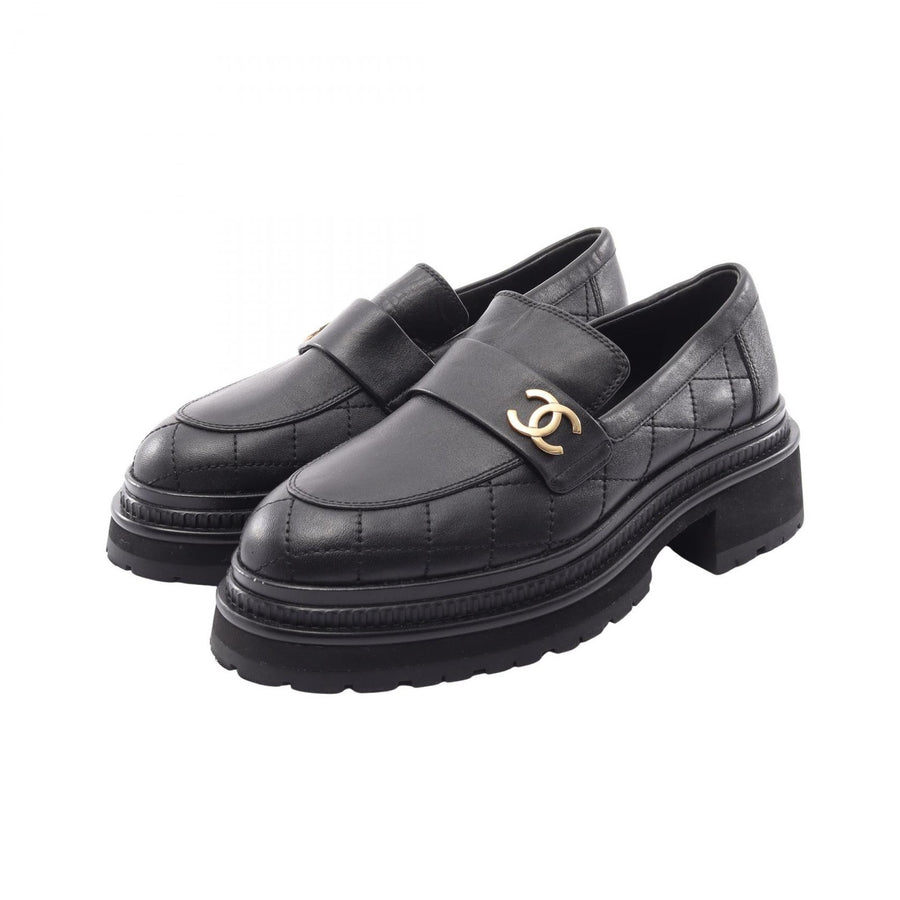 Chanel Coco Mark Matelasse Loafers Shoes