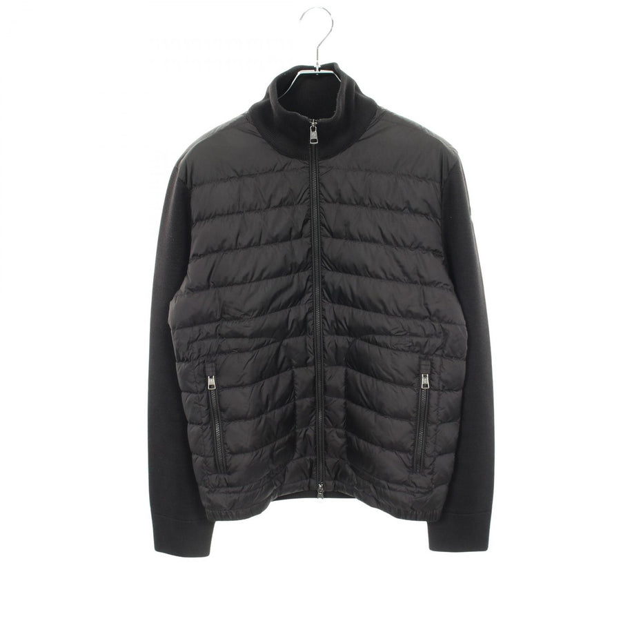 Moncler Cardigan Knit Panel Down Jacket