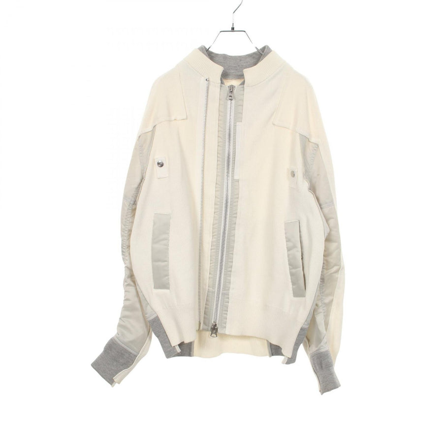 Sacai Knit Blouson Nylon Cotton