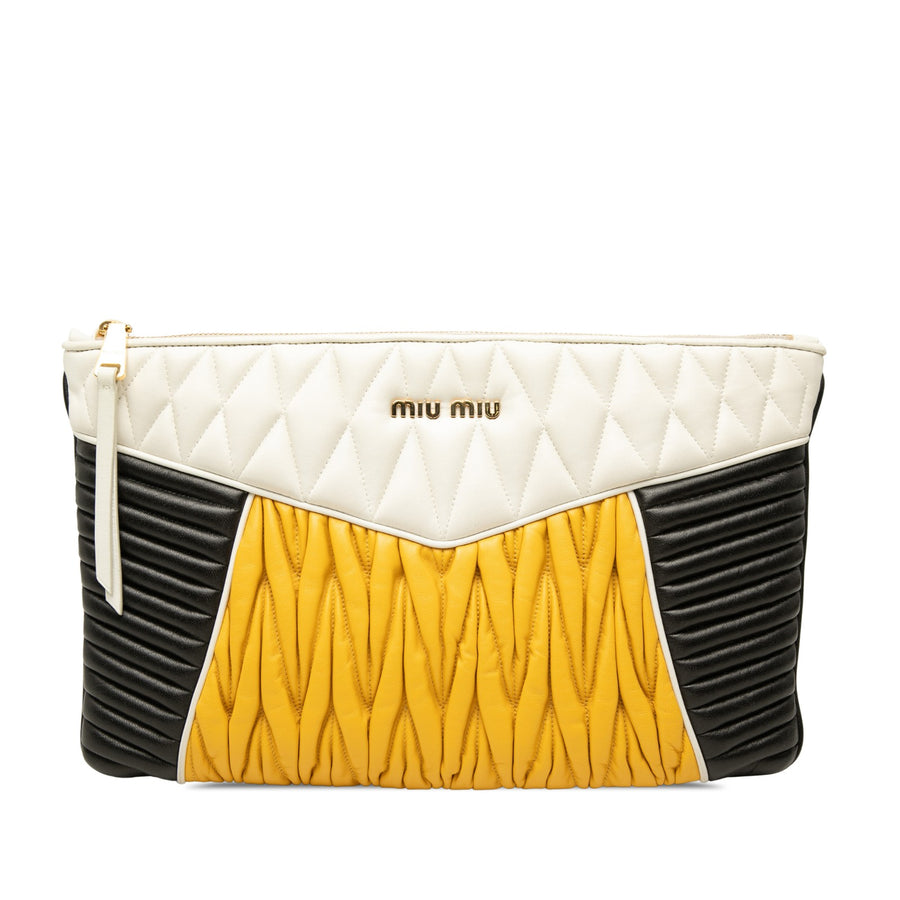 Miu Nappa Biker Clutch Pre-Loved