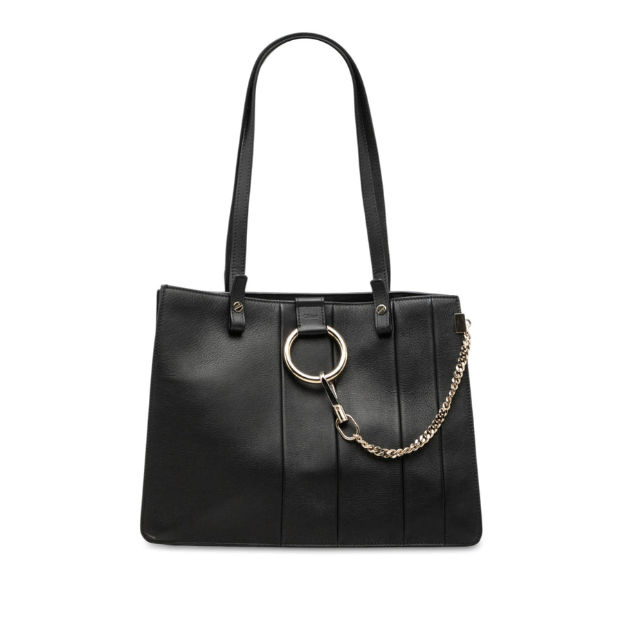 Chloé Calfskin Faye Tote Pre-Loved Black
