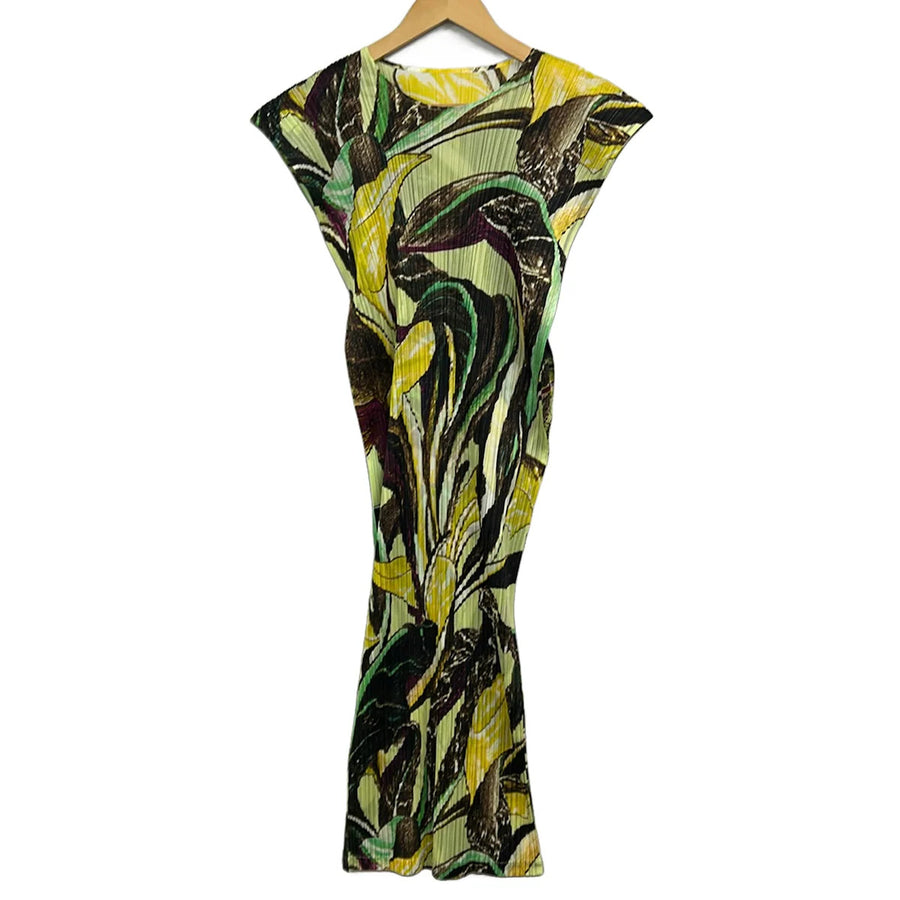 Pleats Please Dark Brown Light Green