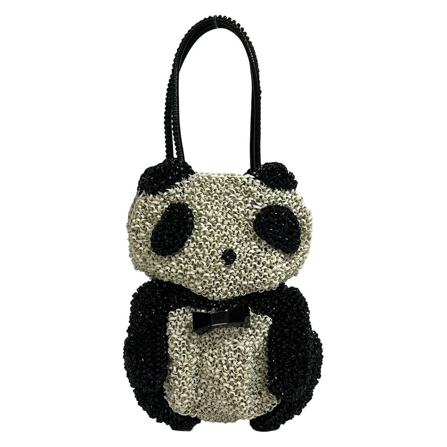 Anteprima Cream Black Wire Tote Bag