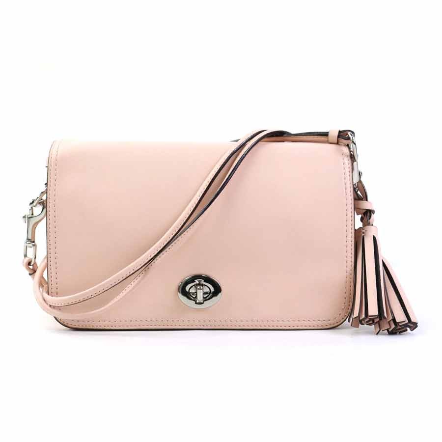 Coach Shoulder Bag Pink/Silver