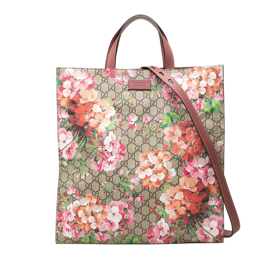 Gucci Gg Supreme Blooms Convertible Tote