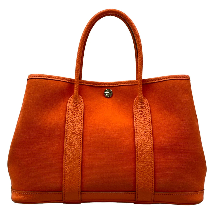 Hermes Garden Party Tpm Orange Toile