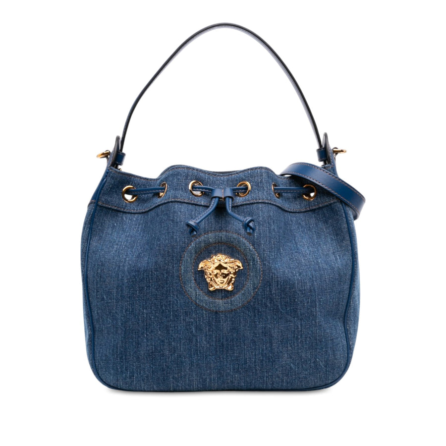 Versace Denim La Medusa Drawstring