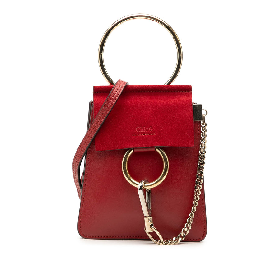 Chloé Mini Calfskin And Suede Faye