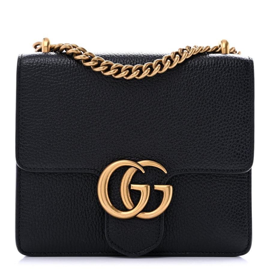 Gucci Calfskin Small Gg Marmont Chain
