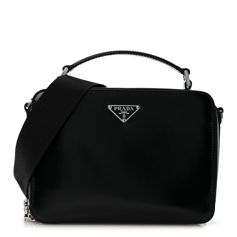 Prada Spazzolato Medium Brique Crossbody