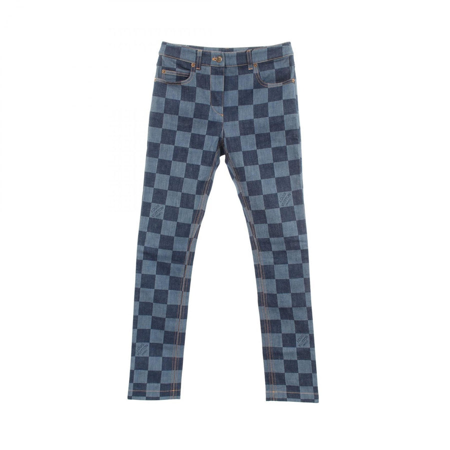 Louis Vuitton Damier Print Denim Pants