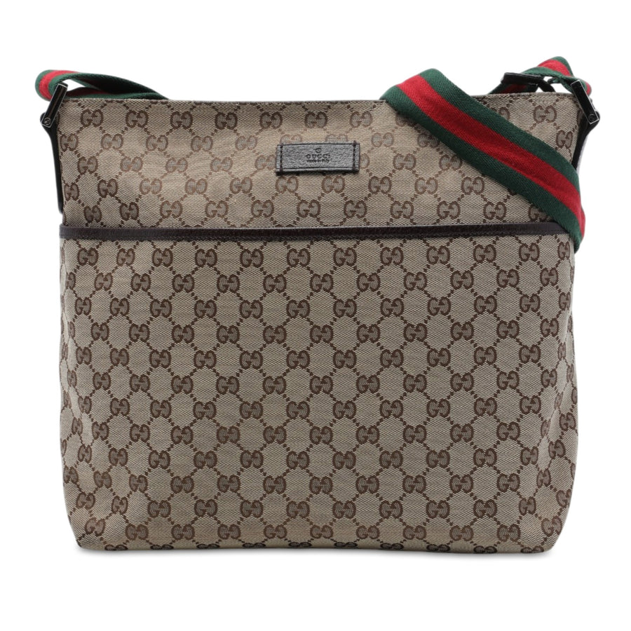 Gucci Gg Canvas Web Crossbody Pre-Loved