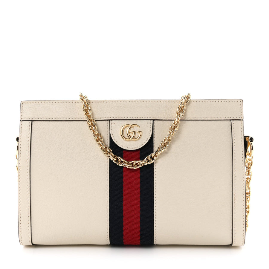 Gucci Textured Calfskin Web Small
