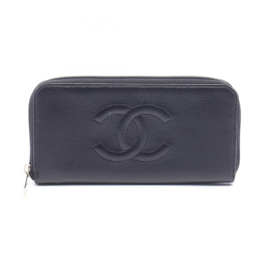 Chanel Coco Mark Zip Around Long Wallet