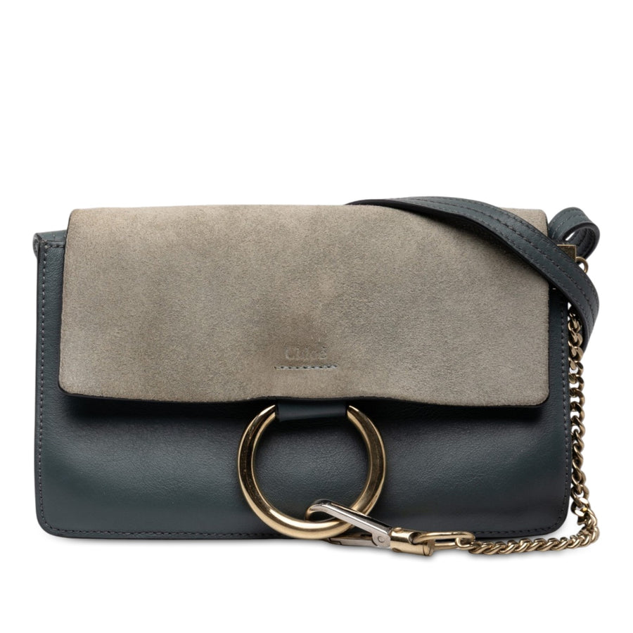 Chloé Small Suede And Calfskin Faye