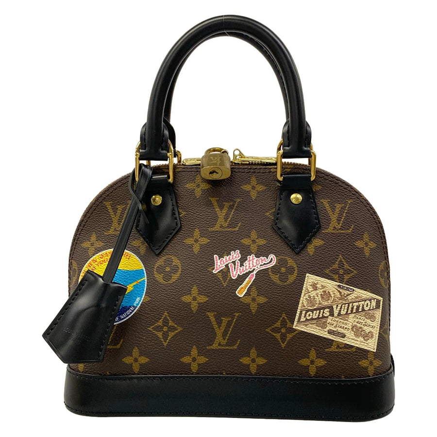 Louis Vuitton Alma Bb Canvas Black Rfid