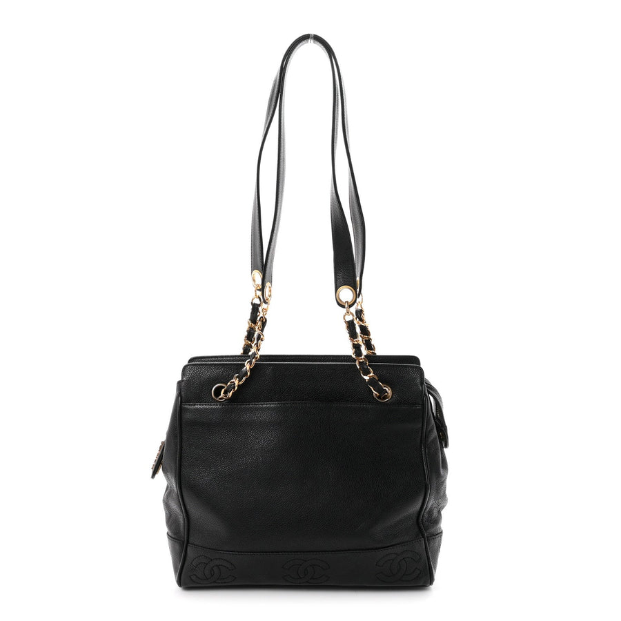 Chanel Caviar Triple Cc Shoulder Bag