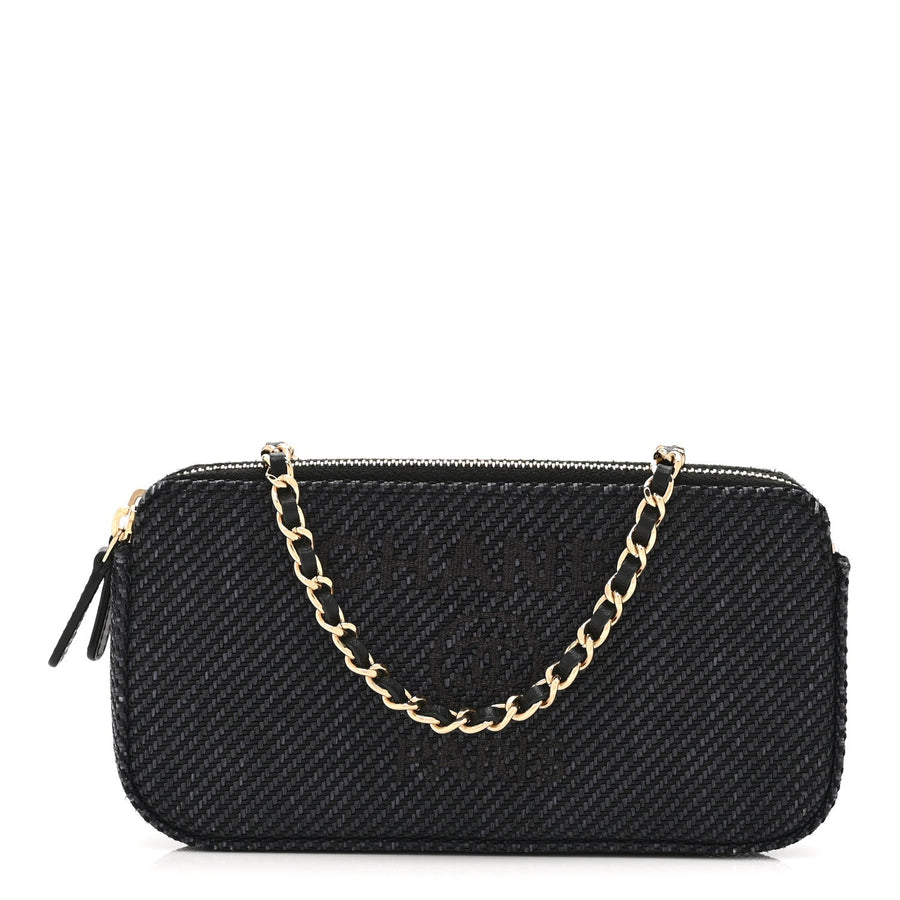 Chanel Lurex Straw Small Deauville