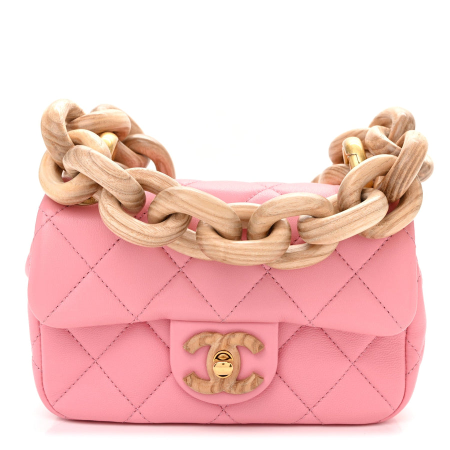 Chanel Lambskin Wenge Quilted Mini