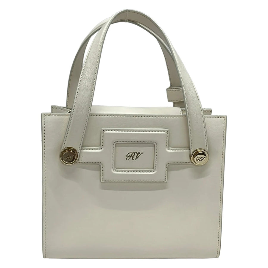 Roger Vivier White Leather Handbag