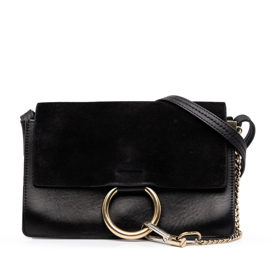 Chloé Small Suede And Calfskin Faye