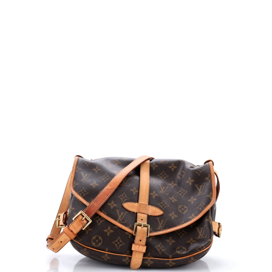 Louis Vuitton Saumur Handbag Canvas 30