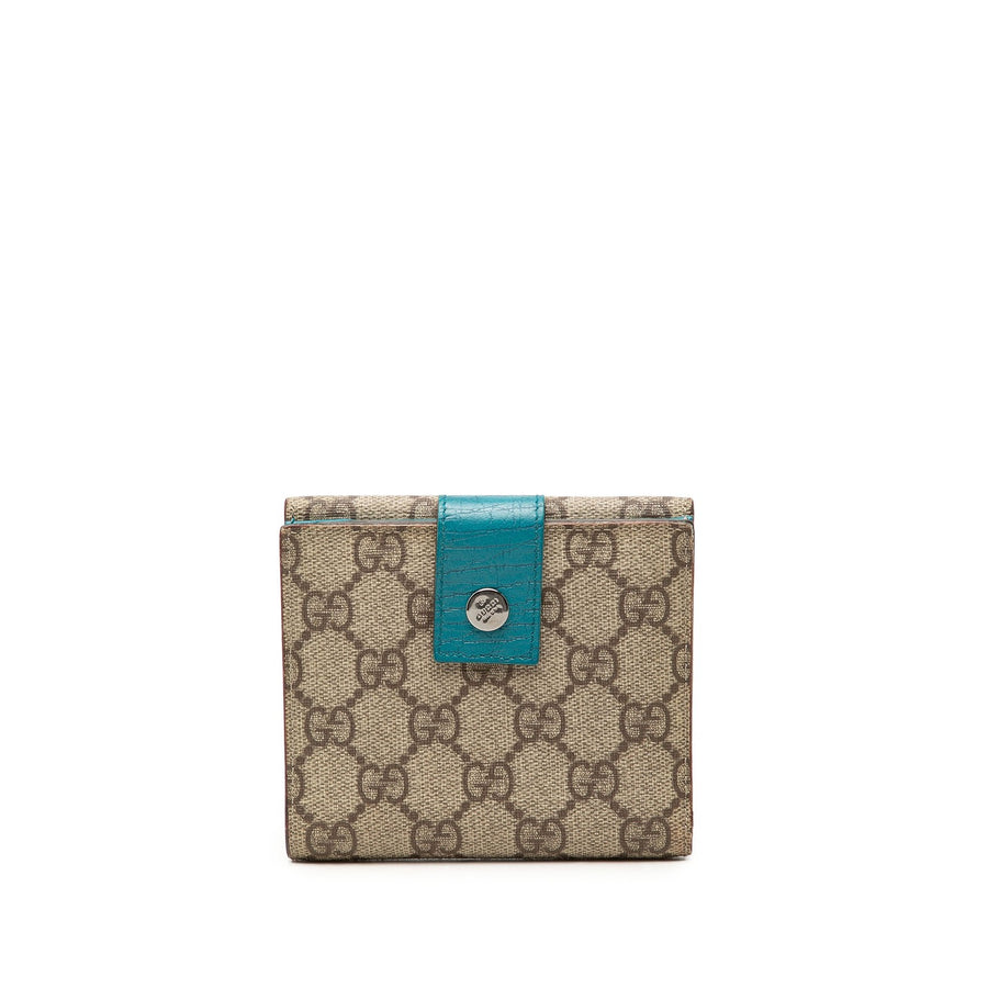 Gucci Gg Supreme Compact Wallet Pre-