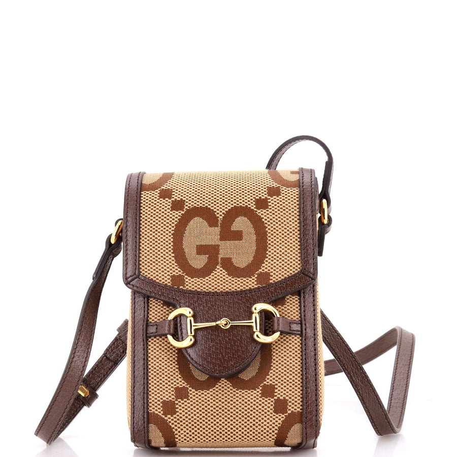 Gucci Horsebit Crossbody Bag Jumbo Gg