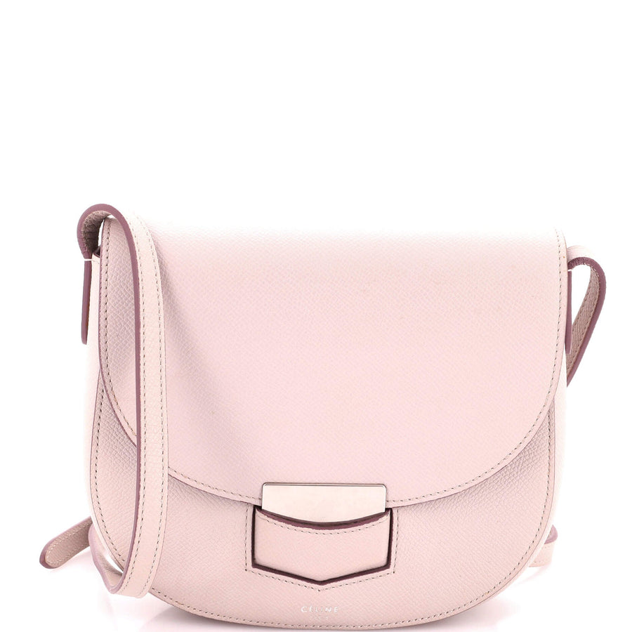 Celine Trotteur Crossbody Bag Grainy