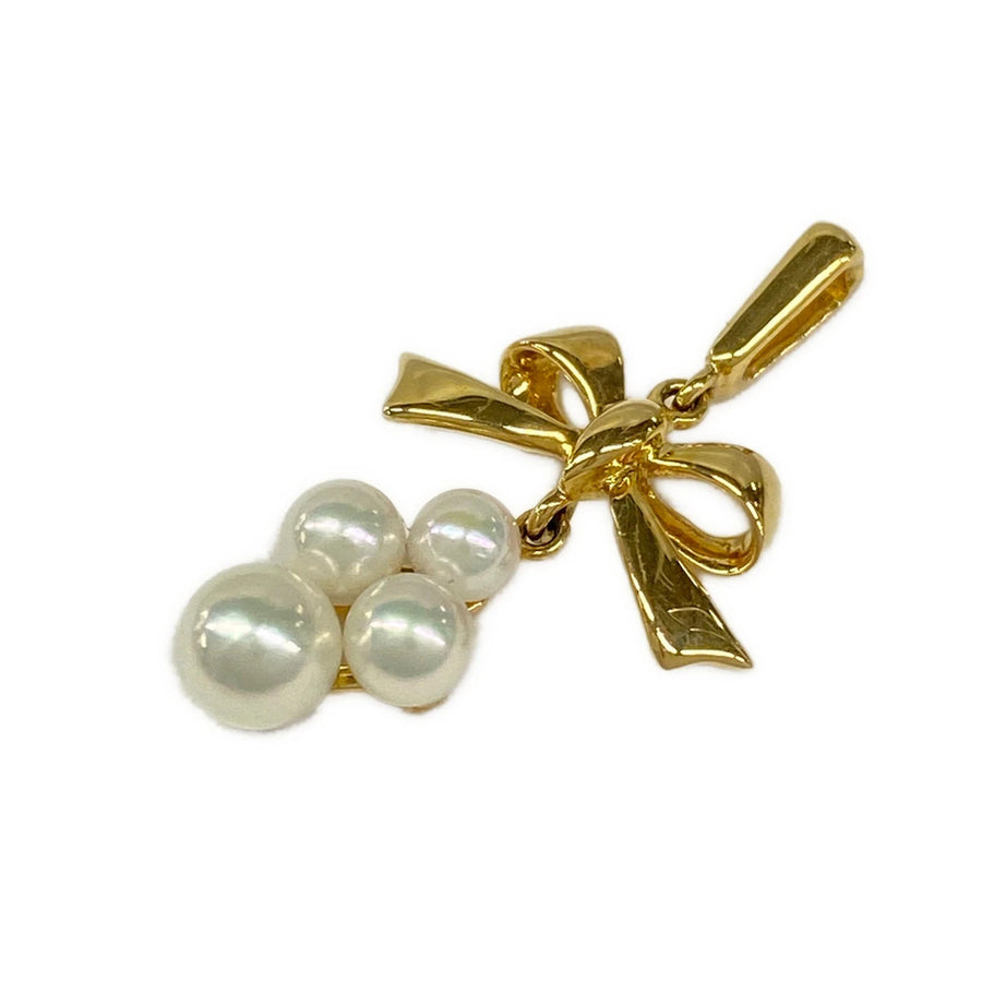 Mikimoto 18K Yellow Gold Pearl Pendant
