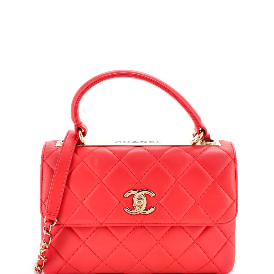 Chanel Trendy Cc Top Handle Bag Quilted