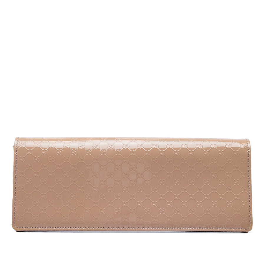Gucci Microssima Patent Broadway Clutch