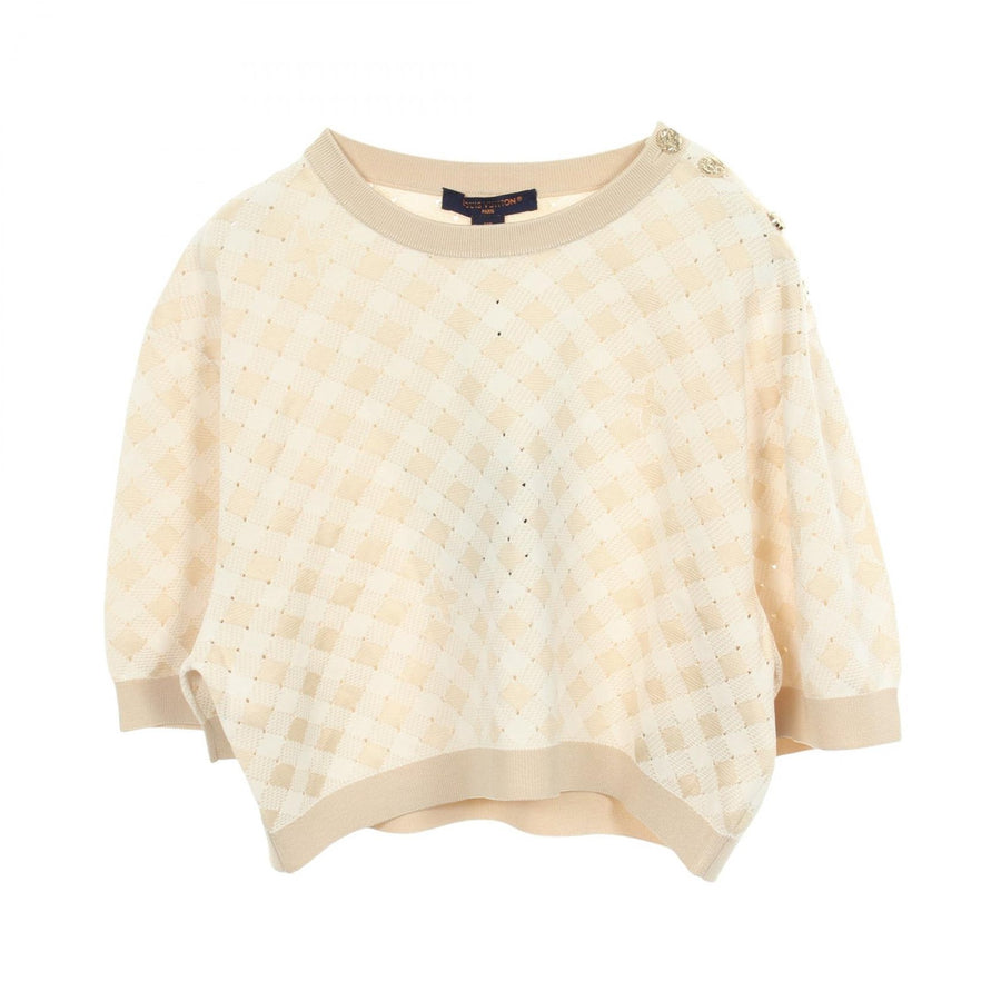 Louis Vuitton Gingham Check Cropped Knit