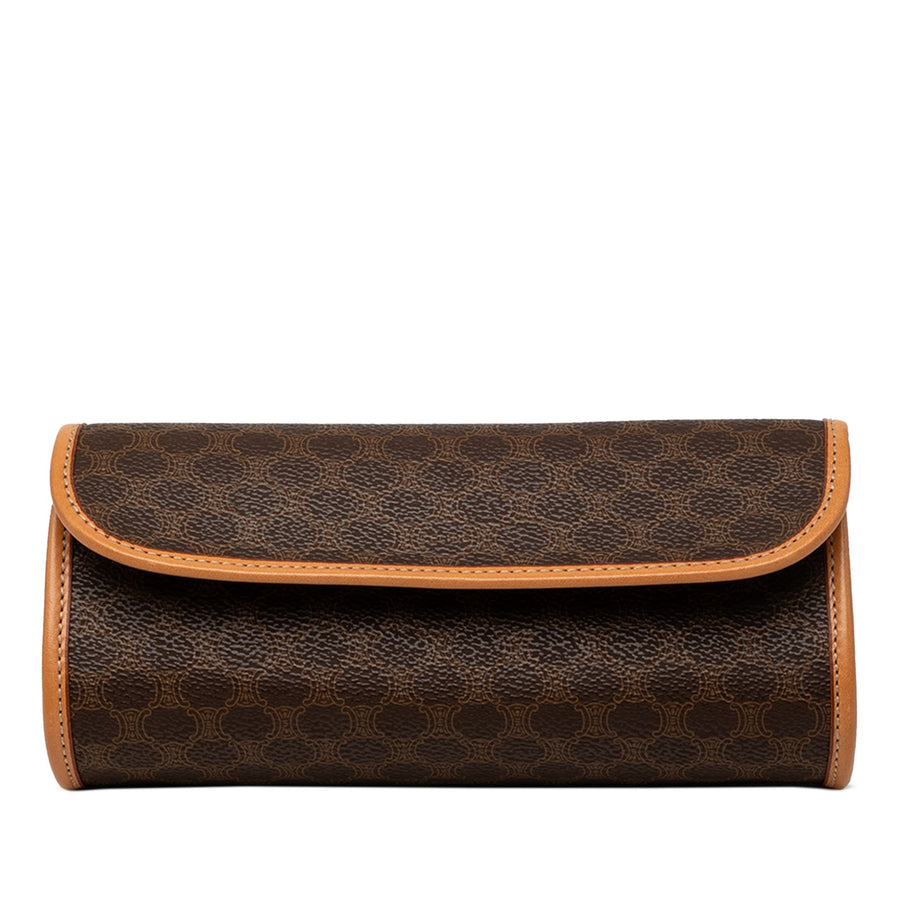 Celine Macadam Coated Canvas Clutch Pre-
