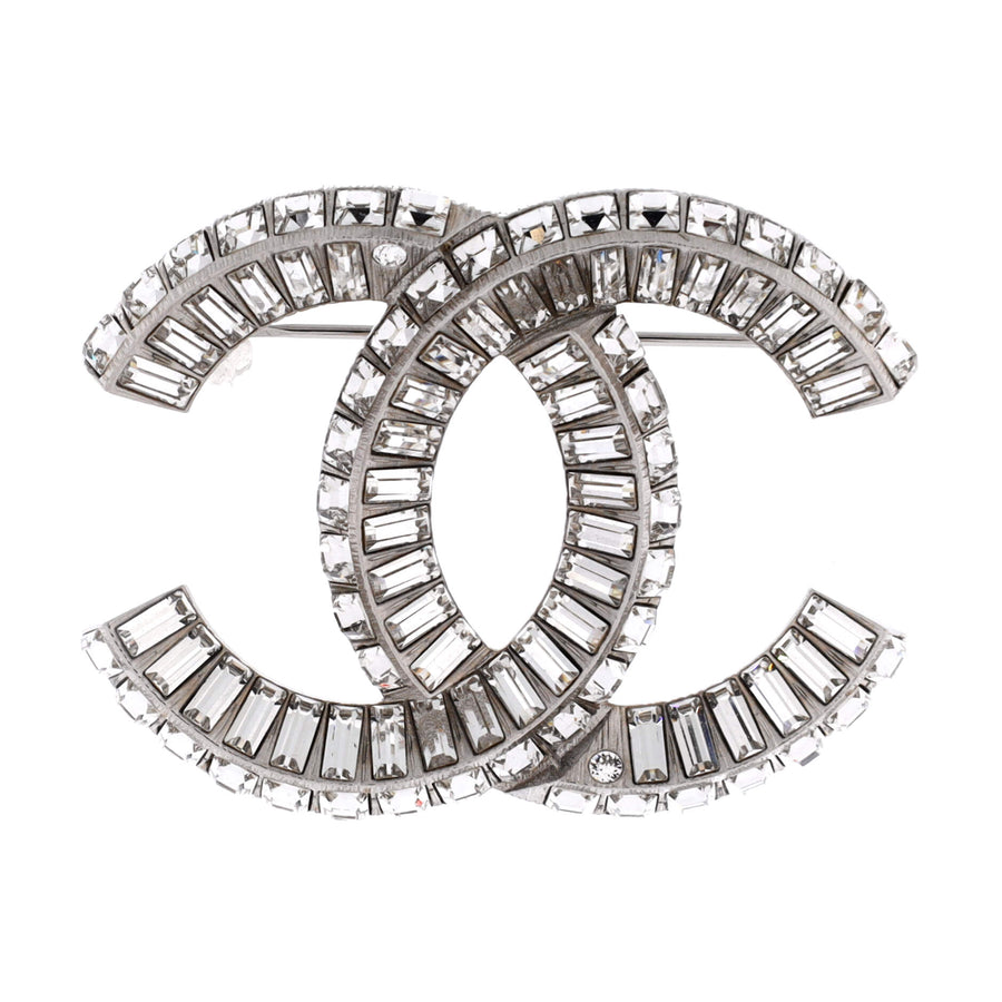 Chanel Cc Baguette Brooch Metal With