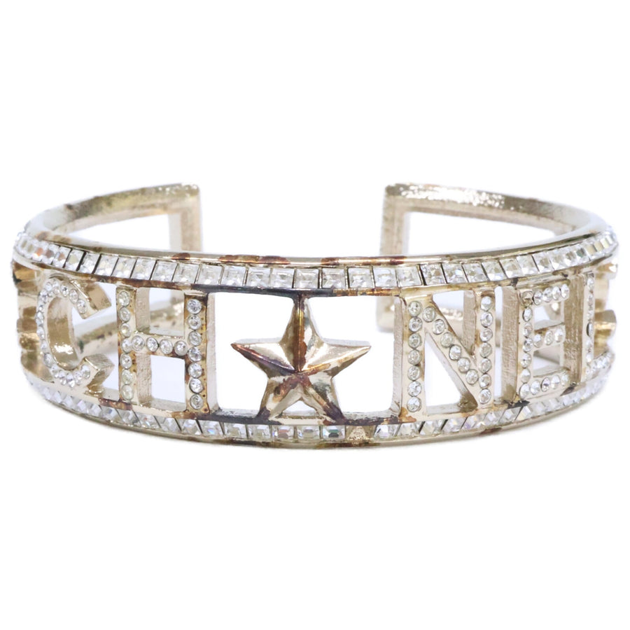 Chanel Cc Logo Star Bracelet Metal