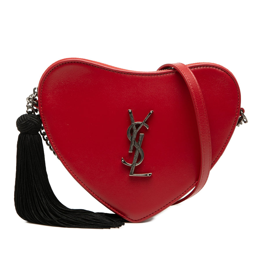 Saint Laurent Calfskin Sac Coeur Tassel