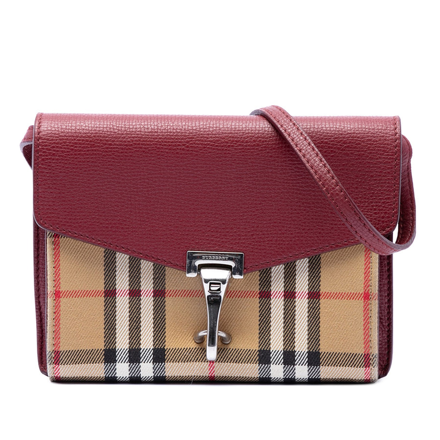 Burberry Small Leather And House Check