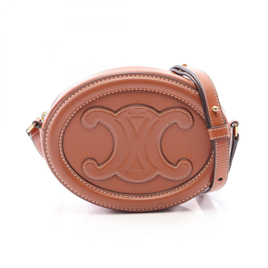 Celine Cuir Triomphe Oval Purse Shoulder