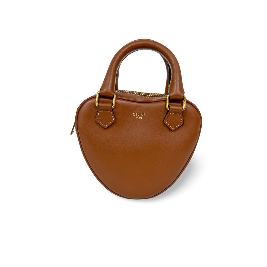 Celine Mini Heart Handle Bag Smooth