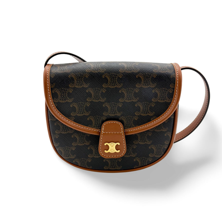 Celine Small Besace Triomphe Canvas &