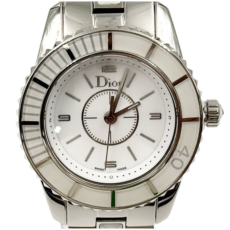 Christian Dior Crystal Steel Quartz