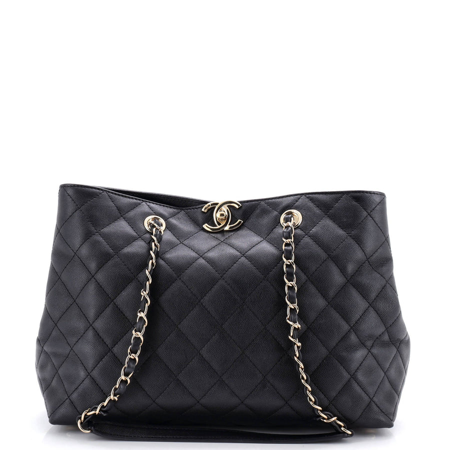 Chanel Classic Cc Shopping Tote Quilted