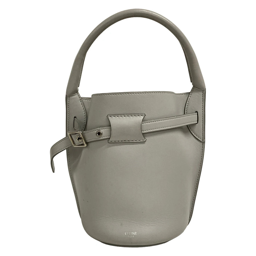 Celine Big Bag Bucket Nano Gray Leather