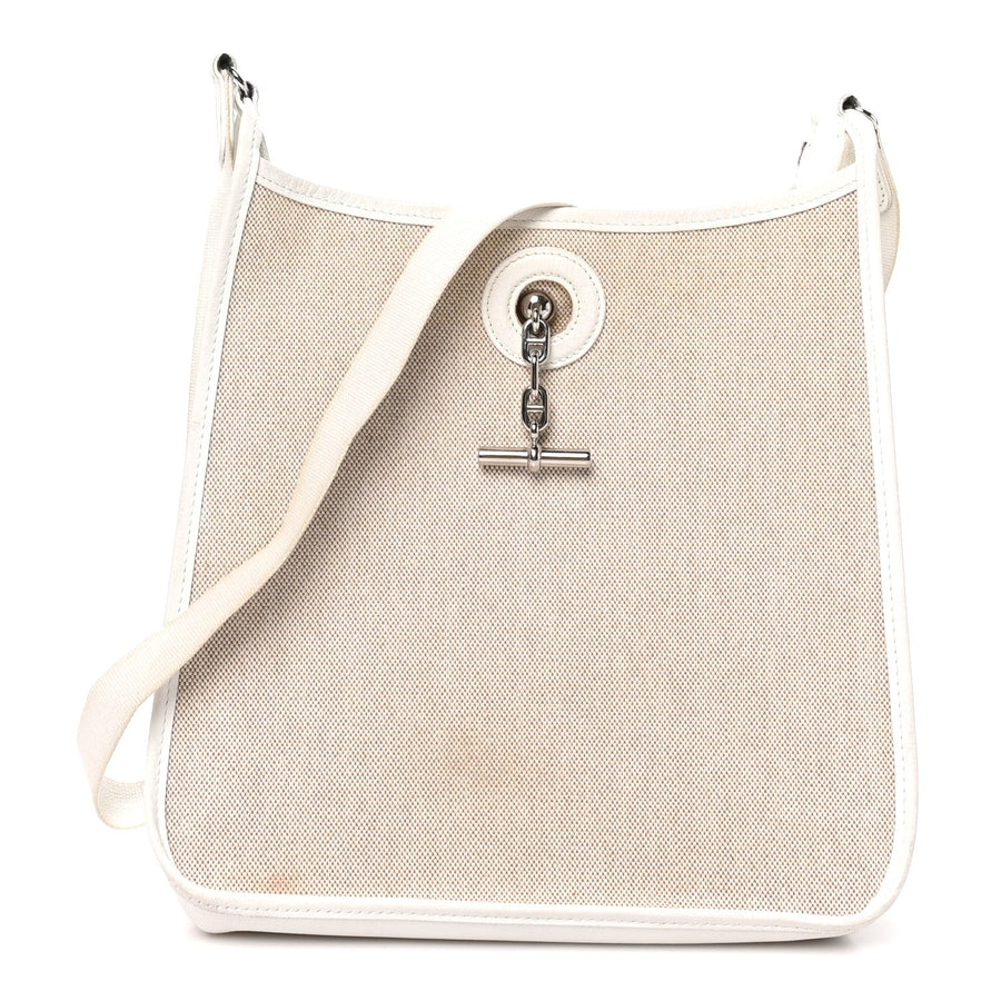Hermes Toile H Ardennes Vespa Pm White